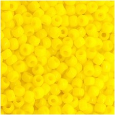 Toho Seed Beads Round Rocaille Size 11/0, 25GM Opaque Sunshine Yellow 11-42B