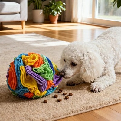 Interactive Dog Toy Snuffle Ball Treat Puzzle Mental Stimulation for Dogs