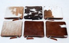 Cowhide Coin Purse Leather Change Pouch Zipper Purse Unisex (6 pieces Coin-6415 — photo 1