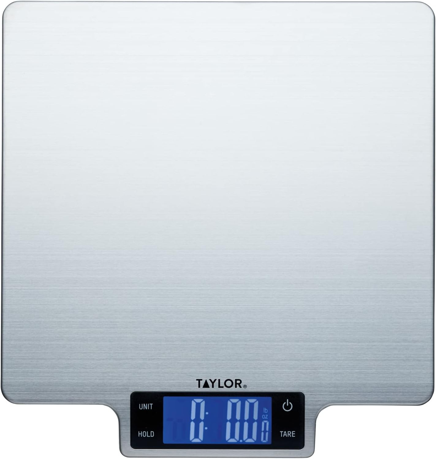 Taylor Precision Products - Bilancia Pesapersone Digitale In Vetro Temperato - Capacità 181,4 Kg (incrementi 0,1 Kg) - Argento