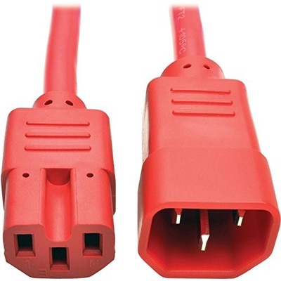 Tripplite P018003ARD 3ft Heavy Duty Power Extension Cord Red