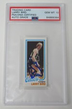 Larry Bird CELTICS HOF Signed Autograph 1980 Topps RC Rookie Card 34 PSA 10 Auto. rookie card picture