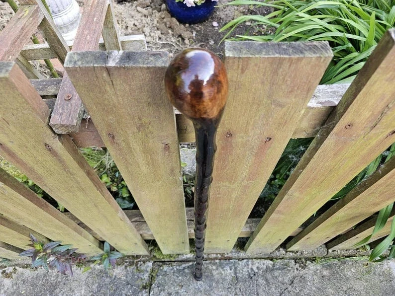 Bastón bastón irlandés Blackthorn. Bastón de mango cómodo regalo a tu papá. Foto 3 de 4