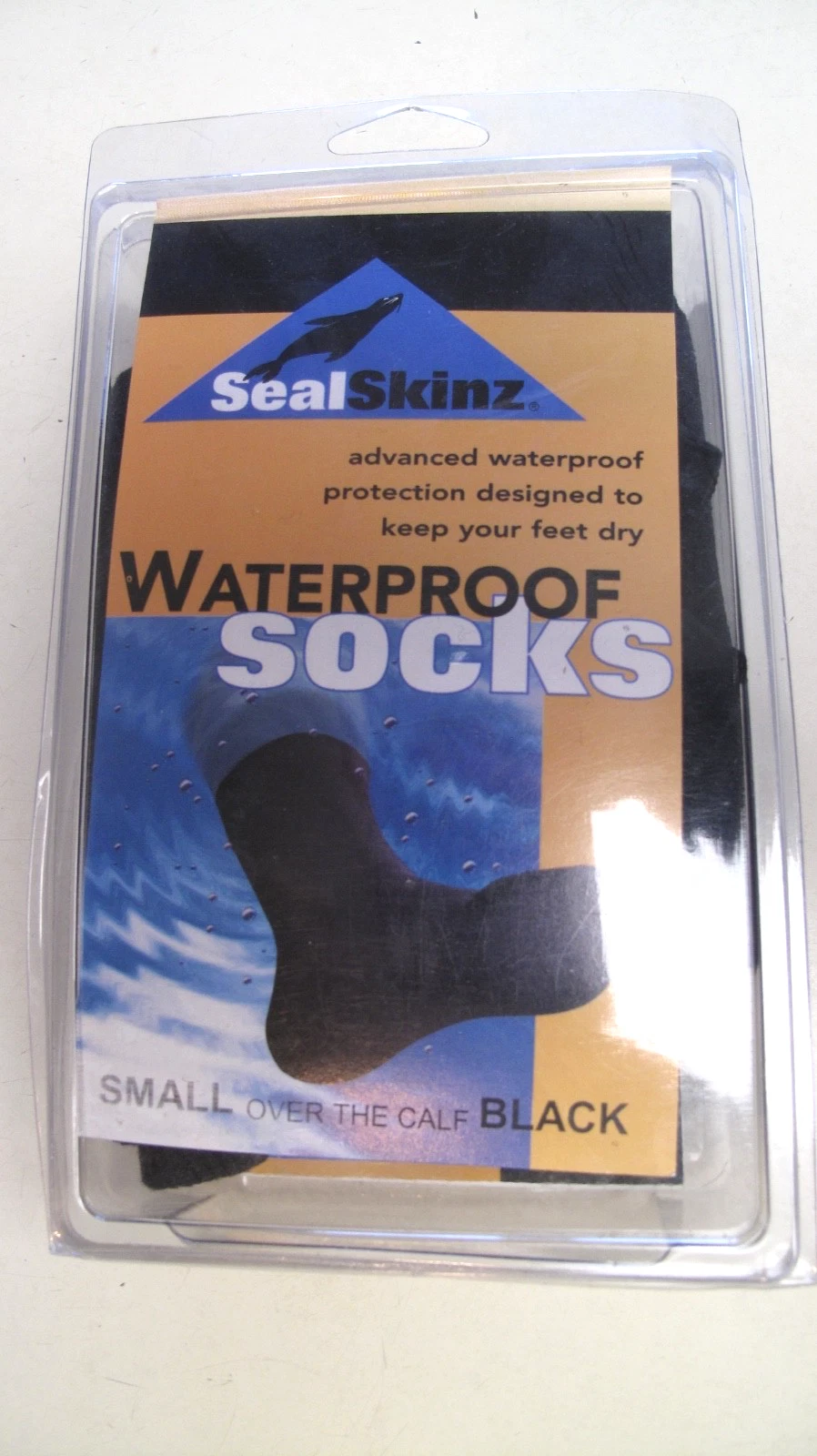 SealSkinz Waterproof All Season Over the Calf Small Black Socks NEW