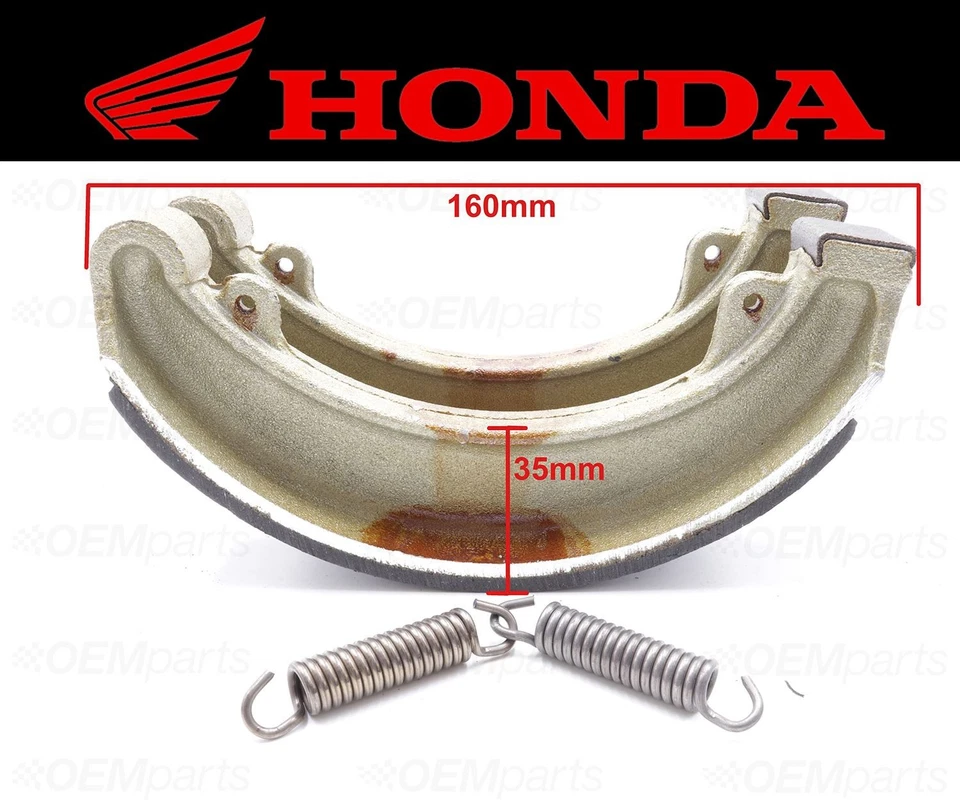 Juego de (2) zapatas de freno y resortes delanteros Honda #45120-286-000 (ver ajuste. Gráfico) Foto 4 de 4