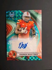 Damien Martinez Teal Geometric Auto /15 2024 Bowmans Best Chrome U University