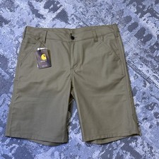 NWT Carhartt Womens Rugged Professional Series Original Fit Shorts Khaki Size 8