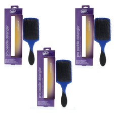 Wet Brush Pro Paddle Detangler Royal Blue Model BWP831ROYAL 3 Pack