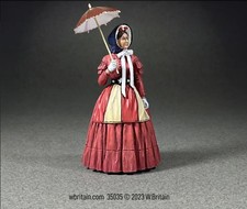 WBritain 35035 Miss Patty Dunbar Woman with Patriotic Apron and Parasol 1861-65