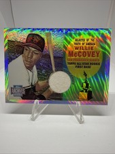 WILLIE MCCOVEY 2001 TOPPS ARCHIVES RESERVE GAME WORN JERSEY RELIC CARD #316