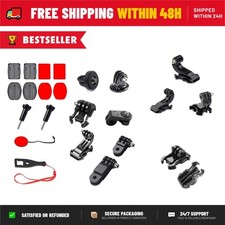 Action Camera Helmet Mount Kit Tripod Adapter GoPro DJI