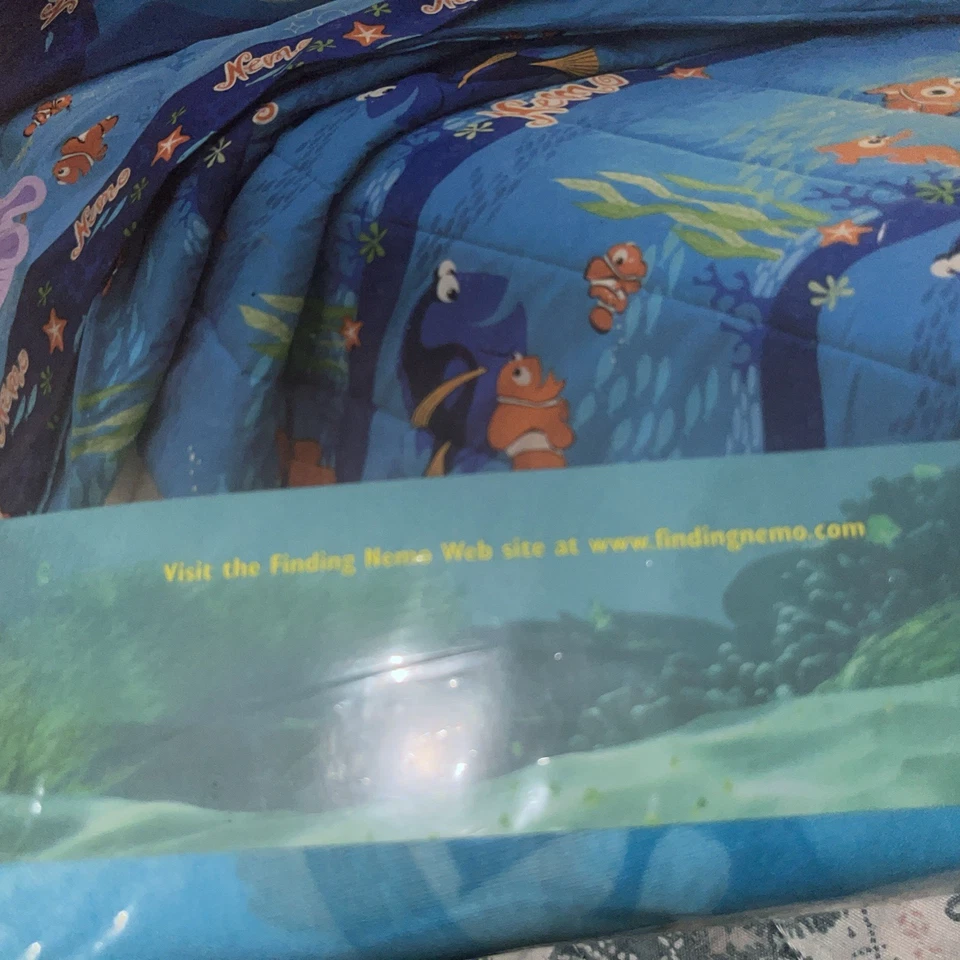 Disney Pixar Finding Nemo Twin Sheet Set Bedding New Sealed Vintage Made in USA - Image 4 of 4