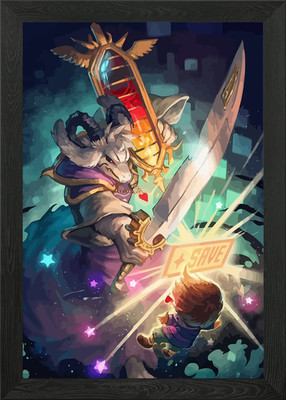 Asriel Dreemurr Undertale gerahmtes Wandbild Poster Leinwanddruck Bild