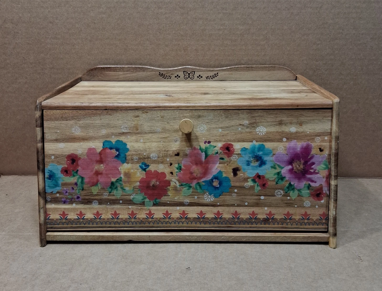 The Pioneer Woman Vintage Acacia Wood Bread Box