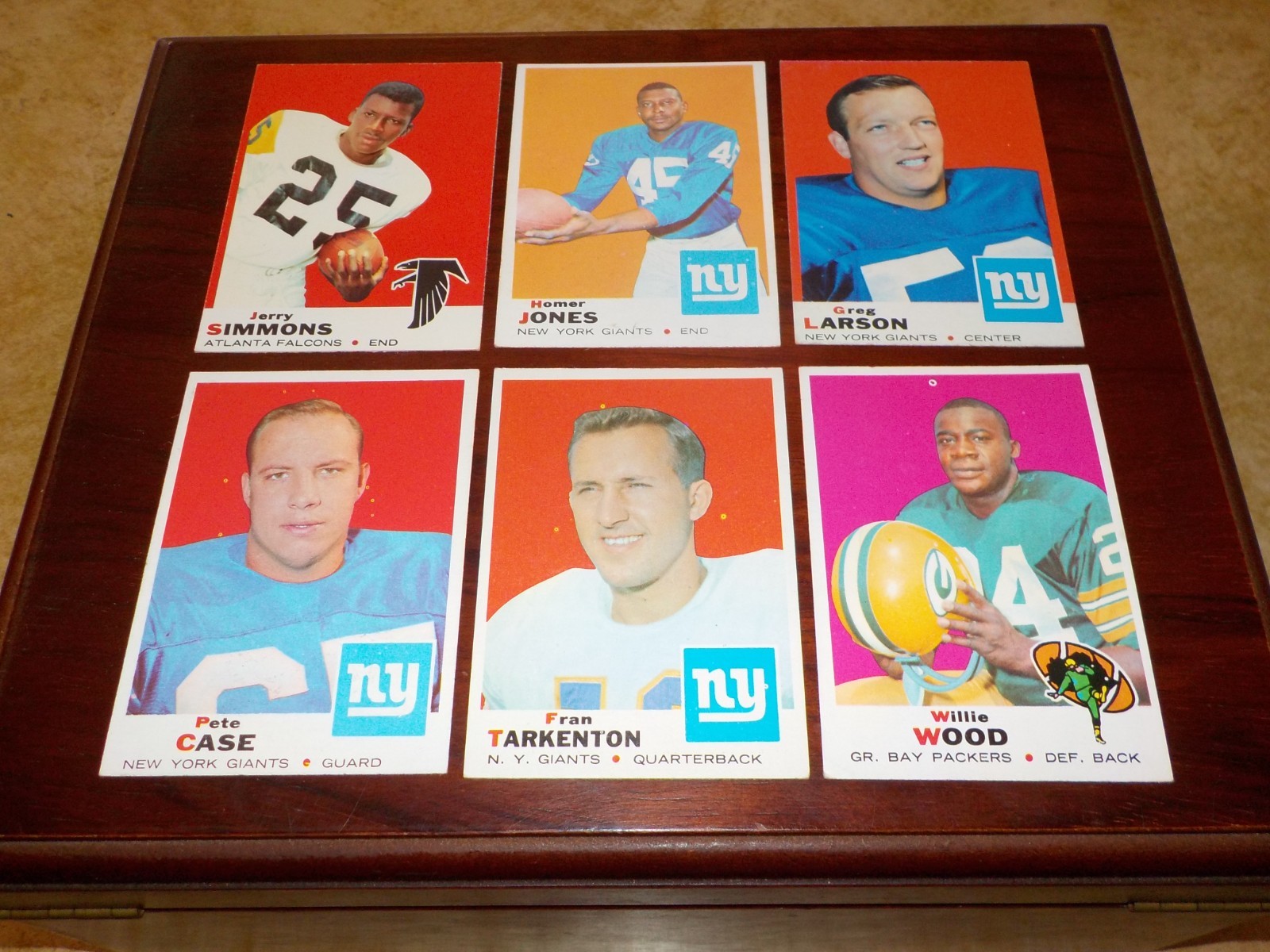 30-1969 Topps w/ HOF & Star -F. Tarkenton, Jim Otto, H. Adderly & D. LeBeau-Nice