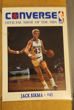 1989-90 Converse Jack Sikma Milwaukee Bucks Ultra Rare Card Set NBA Basketball