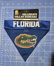 Official Collegiate Florida Gators Collar Bandana, triangle for pets