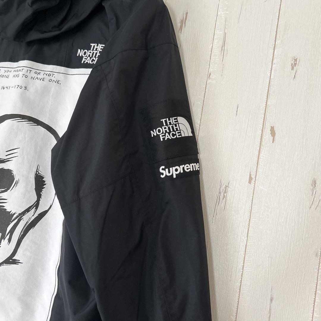The North Face Supreme Black Skull Print Mountain Parka Jacket M