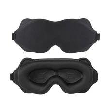 3D Sleep Mask Blockout Light Blindfold Sleeping Aid Eye Mask Soft Memory Foam Fa