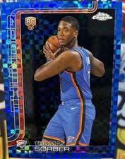 2025-26 Topps Chrome - Thomas Sorber #265 Blue X-Fractor (RC)
