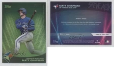 2022 Topps X Steve Aoki Green Glitter Blast /50 Matt Chapman #35