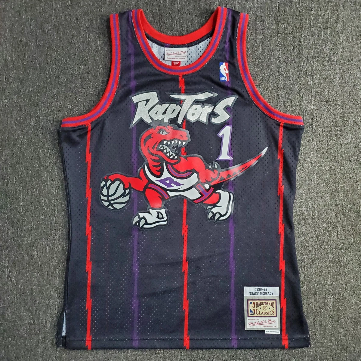 maillot authentique mitchell & ness nba toronto raptors 99-00