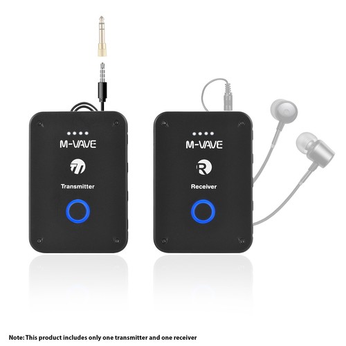 M-VAVE WP-9 2.4G Sistema di monitoraggio auricolare wireless trasmettitore ricevitore 4 canali - Foto 6 di 12