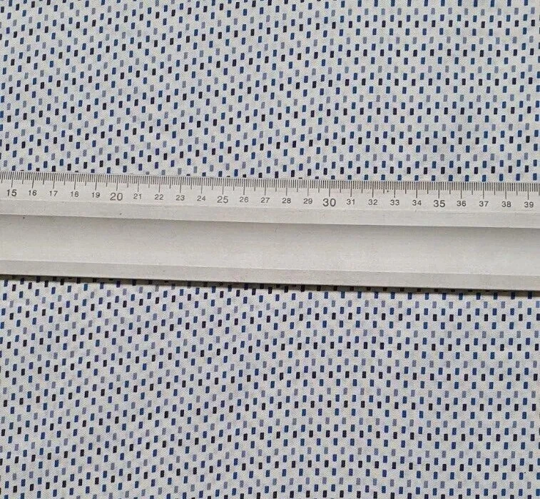 Stoff Meterware Seide/Baumwolle Abstrakt Geometrisch Muster Vierecke Bunt  - Bild 3 von 3