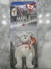 Maple The Bear new 1999 McDonalds collectible toy TY Beanie Babies