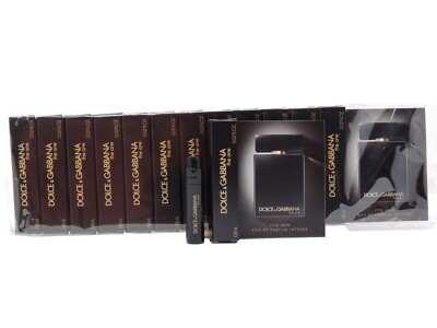 D&G DOLCE & GABBANA THE ONE FOR MEN EDP INTENSE .8ml .02oz x 12 COLOGNE SAMPLES