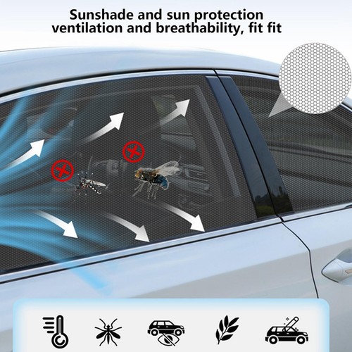 4PCs Universal Car Side Window Sun Shade Sunshade Cover Visor Mesh Screen Shield - Picture 3 of 11