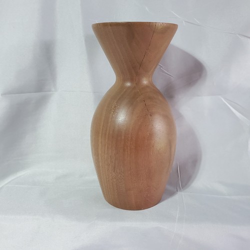 Vintage handgefertigte Holzvase 8 1/4" 1980er - Bild 5 von 8