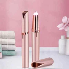 Precision Brow Hair Remover Eyebrow Pencil Hair Remover & Trimmer (Rose Gold)