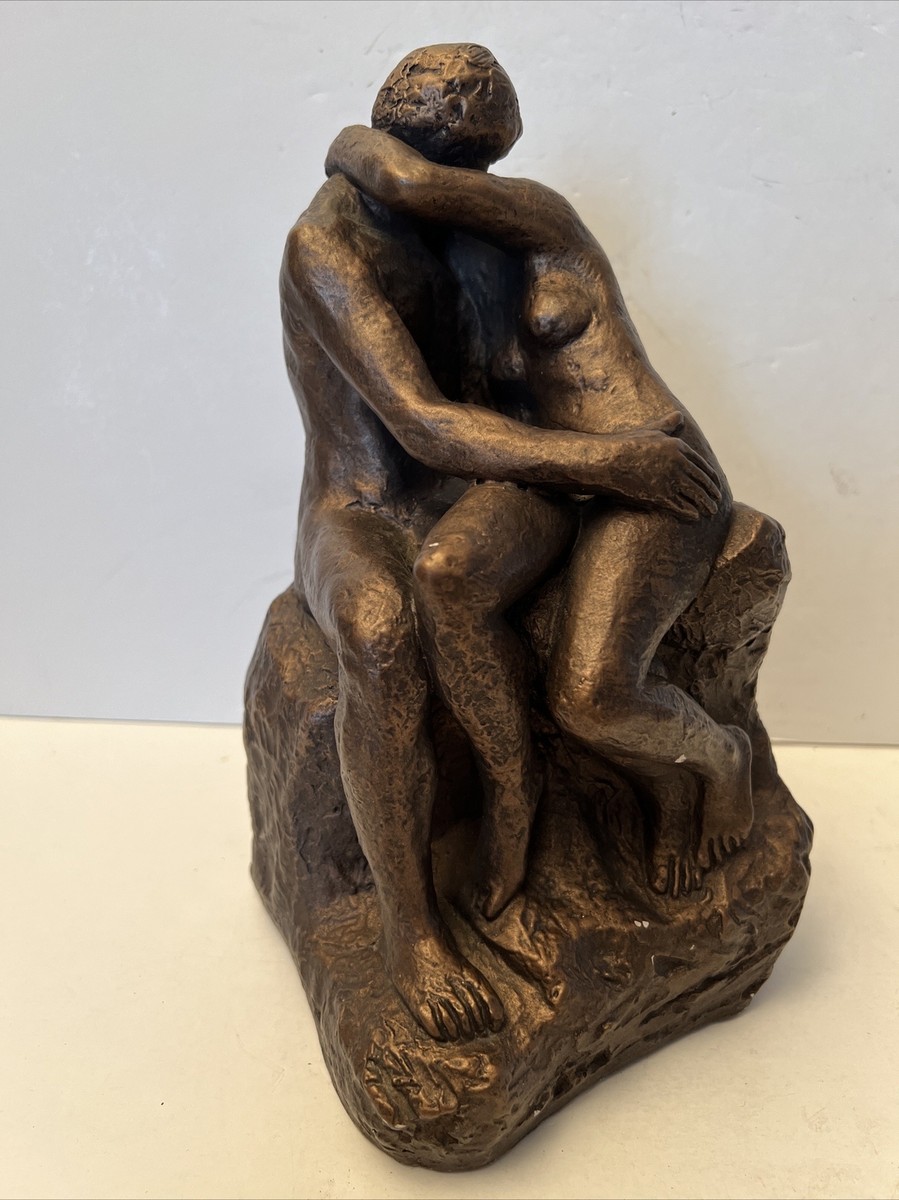 Vintage 1961 Austin Prod Rodins The Kiss The Lovers Statue
