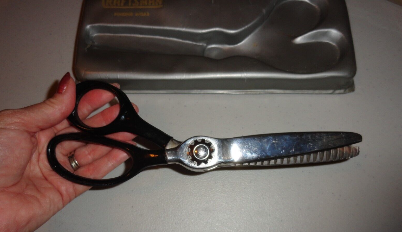 Vintage CRAFTSMAN Stainless Highest Quality Pinking Shears 9 1/4" w