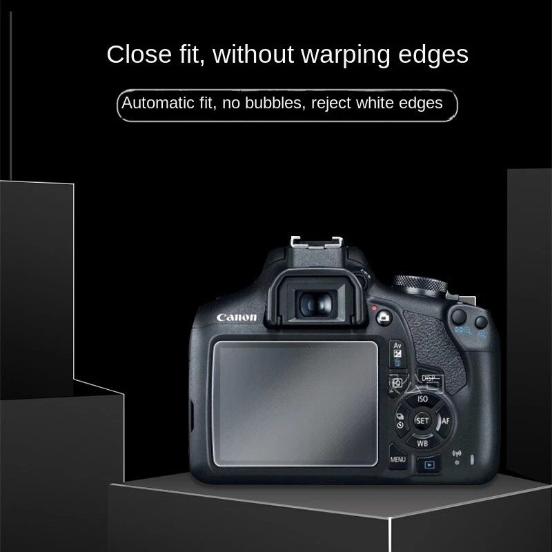 2PCS LCD Screen Protector Tempered Glass for Canon EOS Rebel T7 T6 T5 Camera - Image 4 of 4