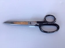 Vintage CLAUSS No. 3216 Scissors 6” Crafting Sewing USA Metal Black