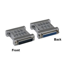 Mini Tester DB25 Male to DB25 Female 25Pin for Troubleshoot Cable Device Signal