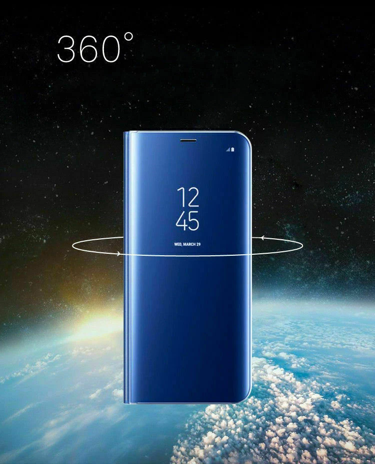  For Samsung Galaxy  S8 S9 S10e and S10Plus S10 Smart View Mirror Stand case  - Image 3 of 4