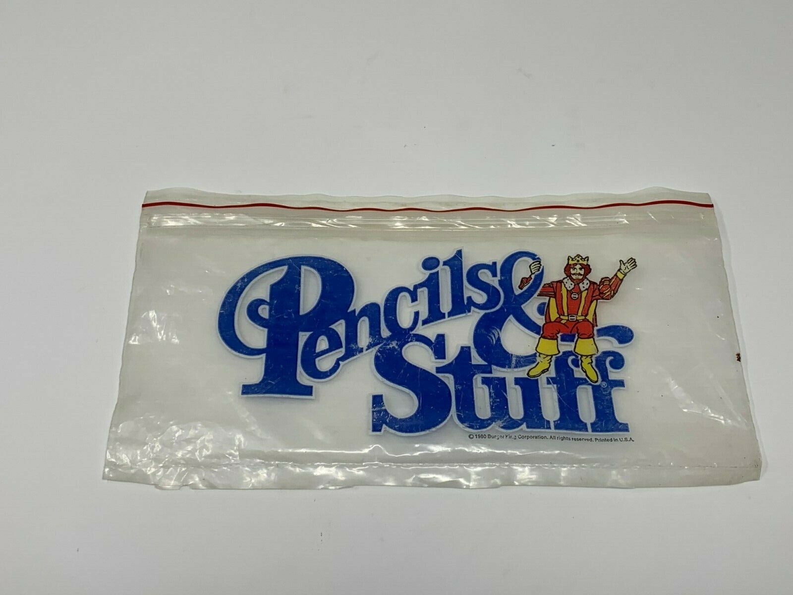 Vintage 1980s Burger King Pencils and Stuff Promo Bag-image