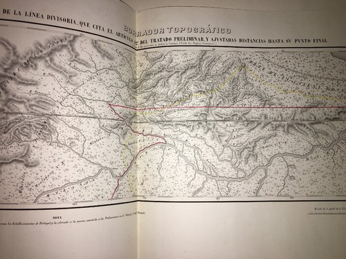 GUYANES.CARTE DU PARTAGE ENTRE LE BRÉSIL ET LA GUYANE FRANÇAISE EN 1750. - Picture 2 of 6