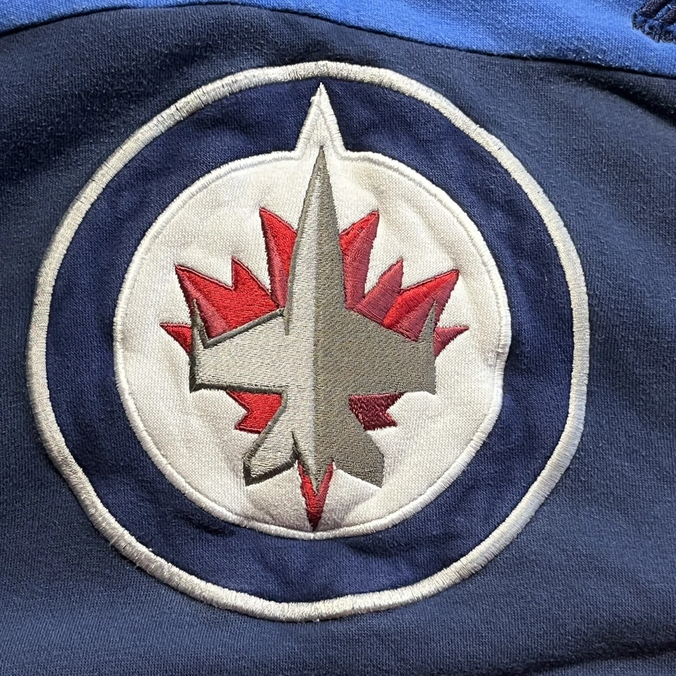 Winnipeg Jets Sudadera con Capucha Juvenil XL Azul Manga Larga Sudadera NHL Foto 4 de 4