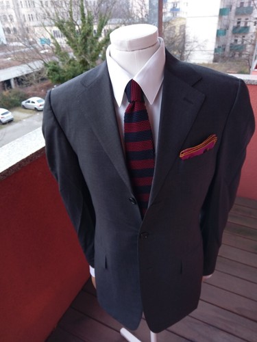 canali charcoal 2-piece suit, 2-teiliger anzug