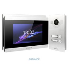 HOMSECUR Touch Screen Video Door Entry Security Intercom Memory for Multi-User