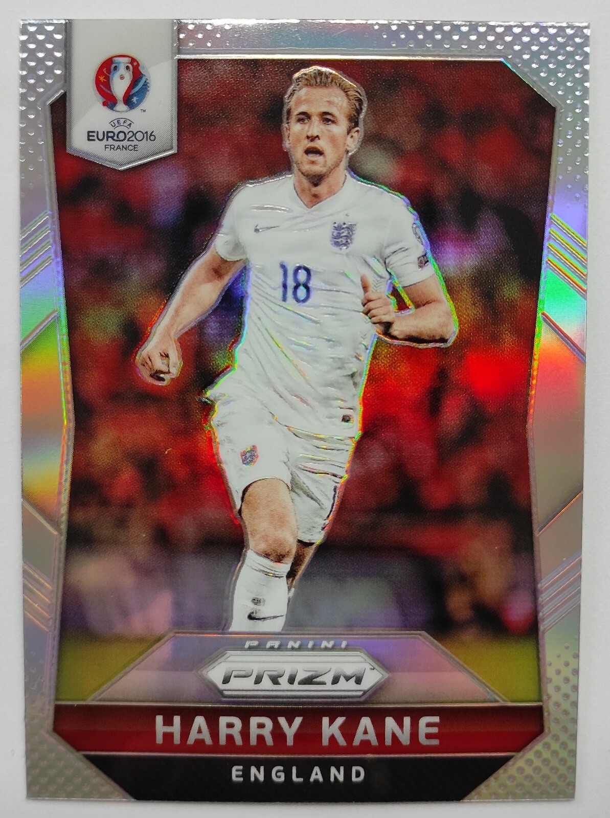 2016 Panini UEFA Euro Silver Prizm HARRY KANE England #56 Refractor RARE HOT