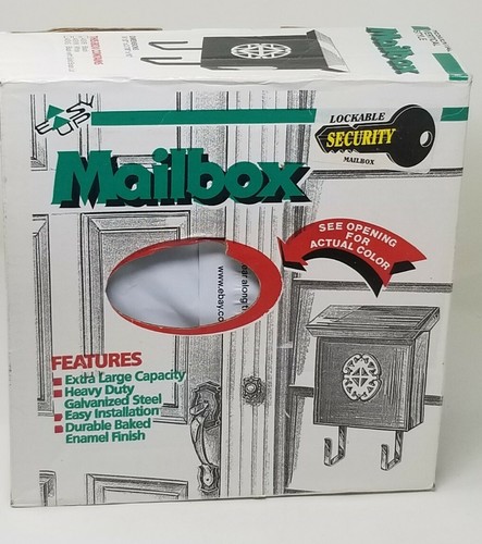Solar Group Black Residential Vertical Style Mailbox New In Box with Key - Picture 12 of 12