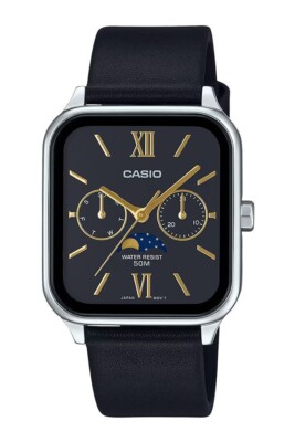 Casio MTP-M305L-1A2 Black Analog Moon Phase Classic Lunar Casio MTP-M305L-1A2 Black Analog Moon Phase Classic Lunar