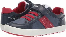 Geox Kid's Alonisso Low Top Navy/Red Sneaker J922CC 0CL85 C0735