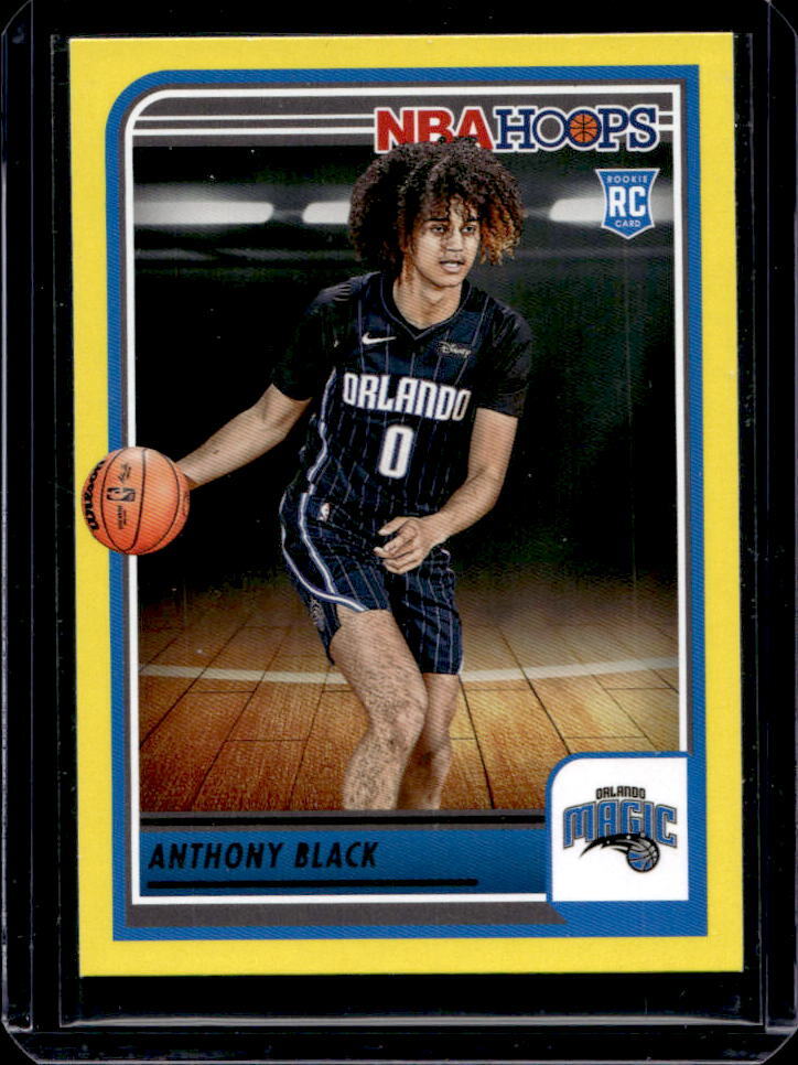 2023-24 Panini Hoops Anthony Black Yellow RC #257 Magic