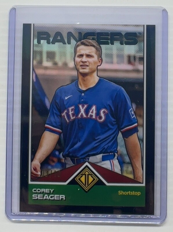 2024 Topps Transcendent Corey Seager Black Refractor Chrome #3/10 Rangers